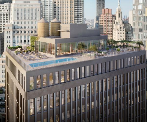 Among the other prominent co<em></em>nversions in the area is 55 Broad, the former Goldman Sachs HQ, wher<em></em>e move-ins will start this month.