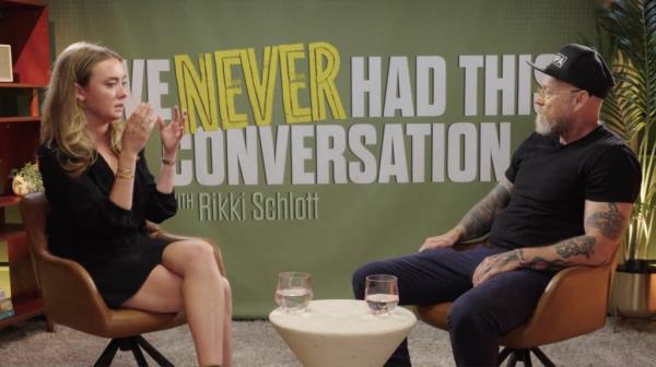 Buck Angel and Rikki Schlott in conversation