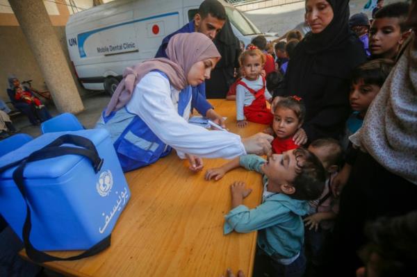 Second phase of polio vaccination campaign begins in Gaza